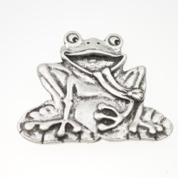 Antique Silver Frog Belt Buckle