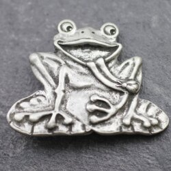 Frosch Gürtelschnalle, Antik Silber