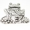 Frosch Gürtelschnalle, Antik Silber