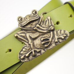 Antique Bronze Frog Belt Buckle