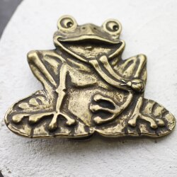 Antique Bronze Frog Belt Buckle