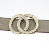 Antique Brass Double O-Ring Belt Buckle