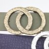 Antique Brass Double O-Ring Belt Buckle