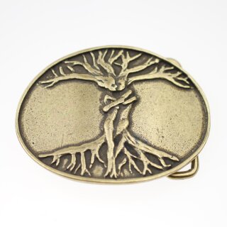 Antique Brass Belt Buckles Tree of Life