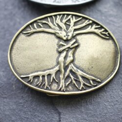 Antique Brass Belt Buckles Tree of Life