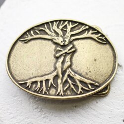 Antique Brass Belt Buckles Tree of Life