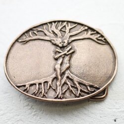 Antique Copper Belt Buckles Tree of Life