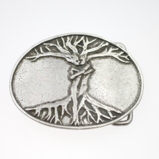 Belt Buckles Tree of Life Vintage Grey