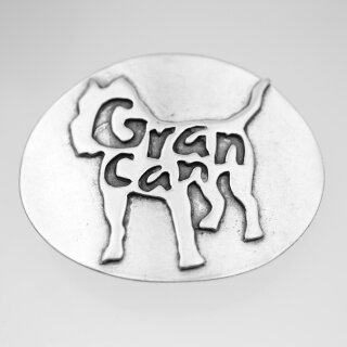 Gran Canaria Hund Gürtelschnalle Hunde,Antik Silber
