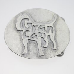 Dog Gran Canaria Belt Buckle, Zamak Raw