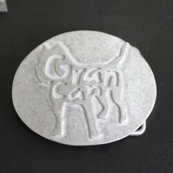 Dog Gran Canaria Belt Buckle, Zamak Raw