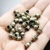 20 Antique Brass Endparts for 4 mm Leather