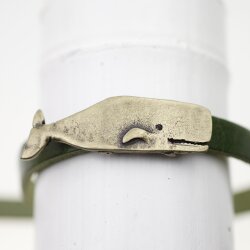 5 Moby Dick Wal Schiebeperlen für DIY Schmuck, altmessing