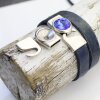 5 Armband Verschluss für 12 mm Rivoli Swarovski oder Preciosa Kristalle, Altsilber