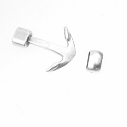 5 Ankerverschluss und Schiebeperlen Sets Verschluss für Armband Altsilber