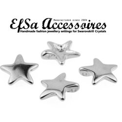 10 Star Pendants, antique silver