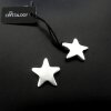 10 Star Pendants, antique silver