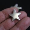 10 Star Pendants, antique silver