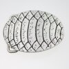 Crocodile Skin Effect Belt Buckle, Dark Silver