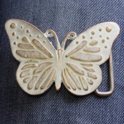 Belt Buckle Butterfly with ornaments, 8,0x5,5 cm, Antique...