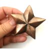 Belt Buckle Star for 3 cm leather belts, Antique Copper