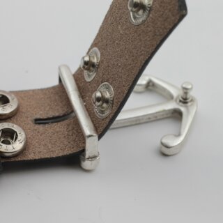 Anker Grtelschnalle, 7,3x4,7 cm mit 4 mm Kristallen