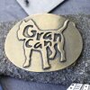 Belt Buckle Dog Gran Canaria, Antique Brass