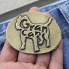 Belt Buckle Dog Gran Canaria, Antique Brass