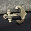 Antique Brass Anchor with rope Belt buckle