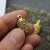 1 Gold cone charms, Pine Cone