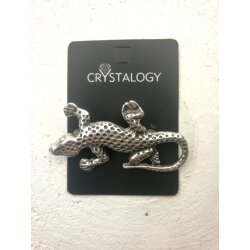 Gecko Brosche 5,5x4,5 cm