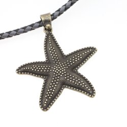 Starfish Pendant Antique brass