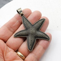 Starfish Pendant Antique brass