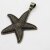 Starfish Pendant Antique brass