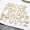 1 Knochen Bambus Buchstaben Anhänger, Rosegold Y