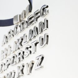 Alphabet Slide Beads, Initial Charms, Alphabet Beads, Letter Beads, Antique Silver H