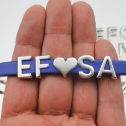 Schiebeperlen Buchstaben, Anhänger Buchstaben, Altsilber I