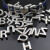 Alphabet Slide Beads, Initial Charms, Alphabet Beads, Letter Beads, Antique Silver N