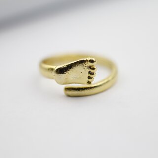 1 Baby Foot First Wrap Ring Gold