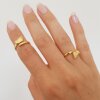 1 Baby Foot First Wrap Ring Gold