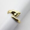 1 Baby Foot First Wrap Ring Gold