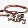 50 Connectors Findings, Clasp for leather Antique Copper