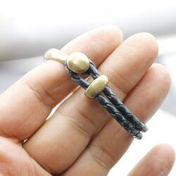 Half Cuff Bracelet Findings, Button Bracelet Clasp, antique brass