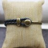 Half Cuff Bracelet Findings, Button Bracelet Clasp, antique brass