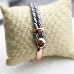 Half Cuff Bracelet Findings, Button Bracelet Clasp, Rose Gold