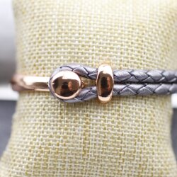 Knopf Armspange, Zamak Armbandverschlüsse, Rose Gold