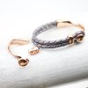 Knopf Armspange, Zamak Armbandverschlüsse, Rose Gold