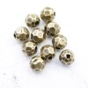 10 pcs. Facetted  Beads, Metal  Beads 7 mm, Antique Brass