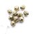 10 pcs. Facetted  Beads, Metal  Beads 7 mm, Antique Brass