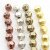 10 pcs. Facetted  Beads, Metal  Beads 7 mm, matte Gold